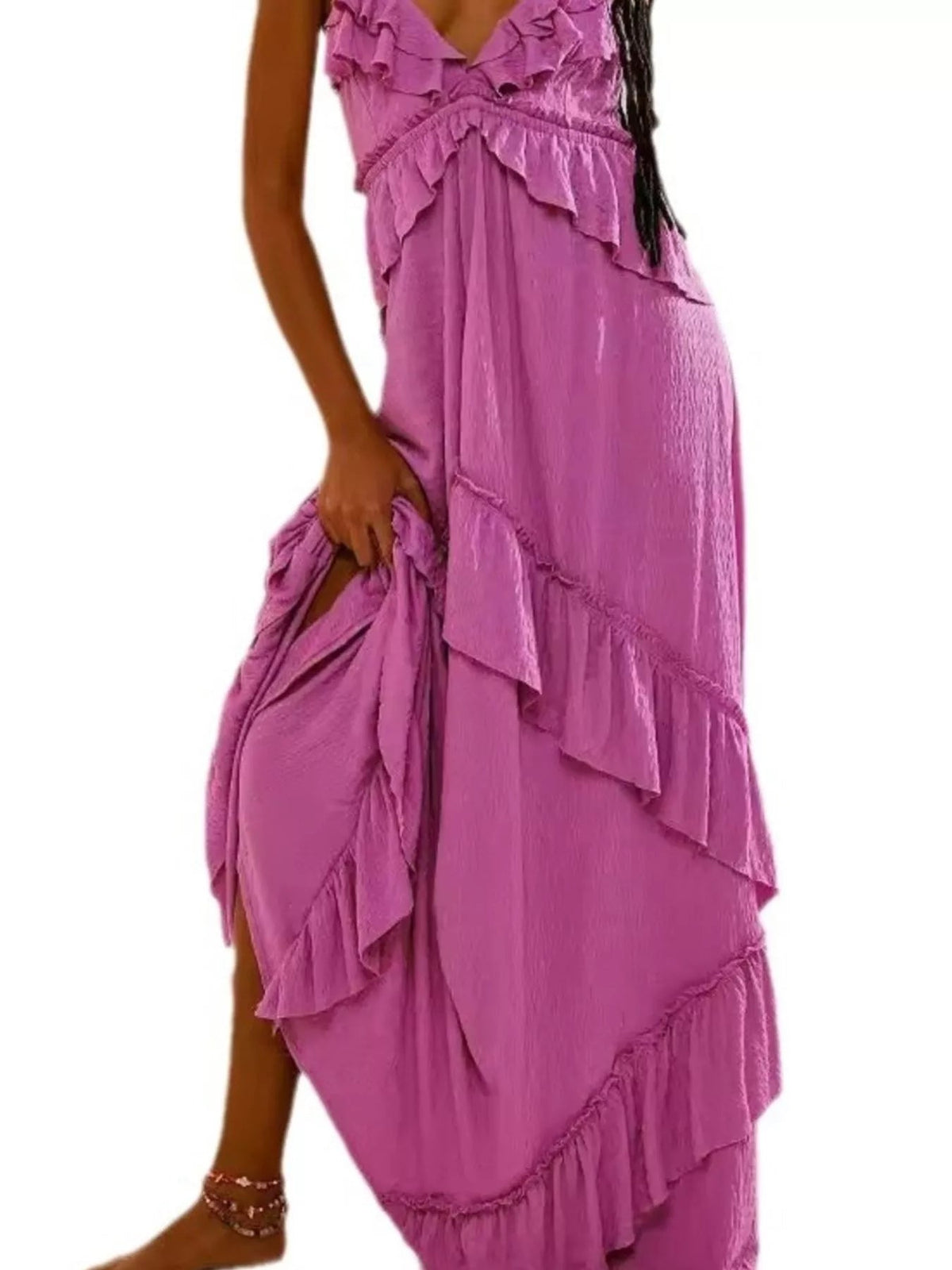Original ruffled maxi dress photo 28