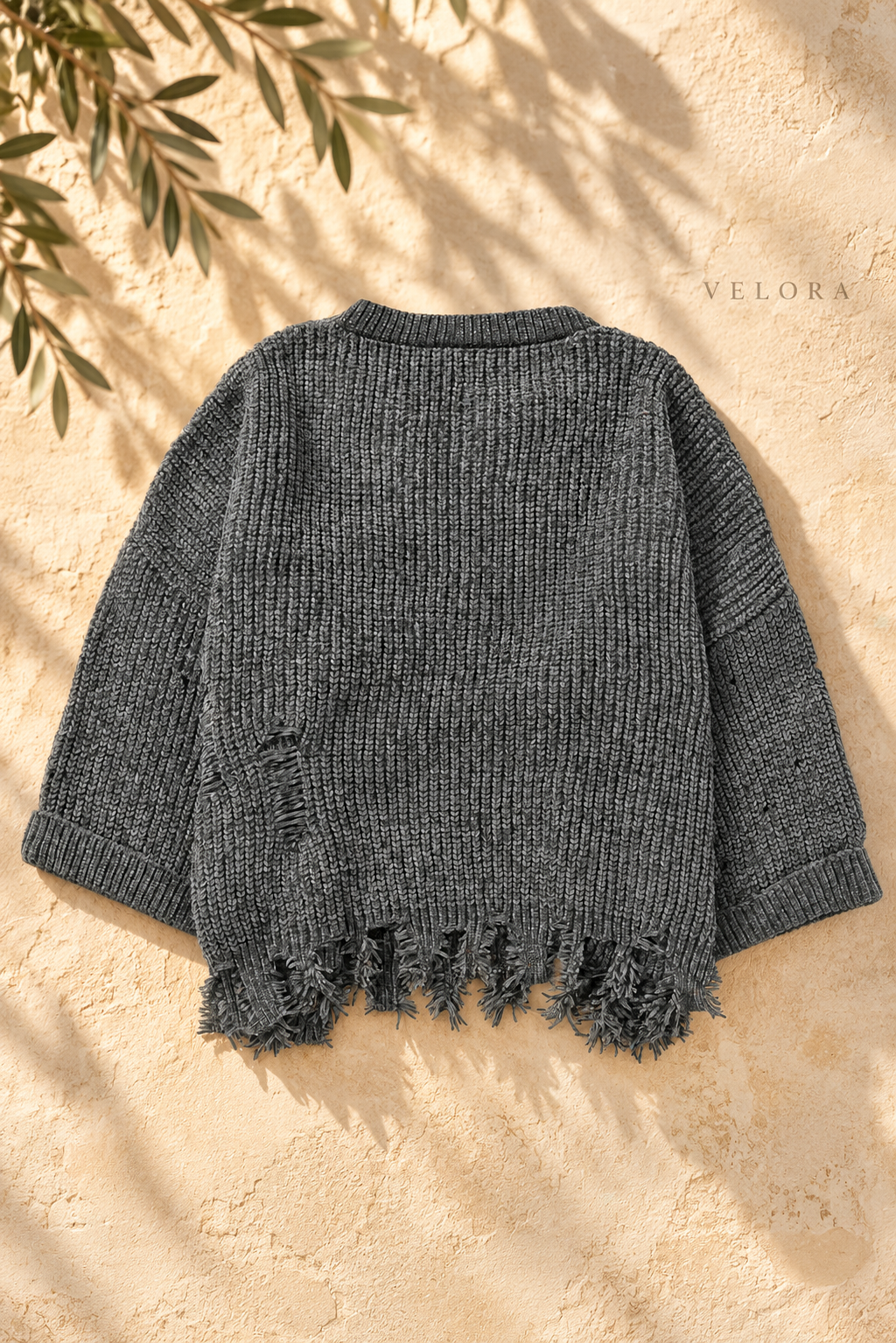 VELORA sweater product detail 9 on Mediterranean plaster