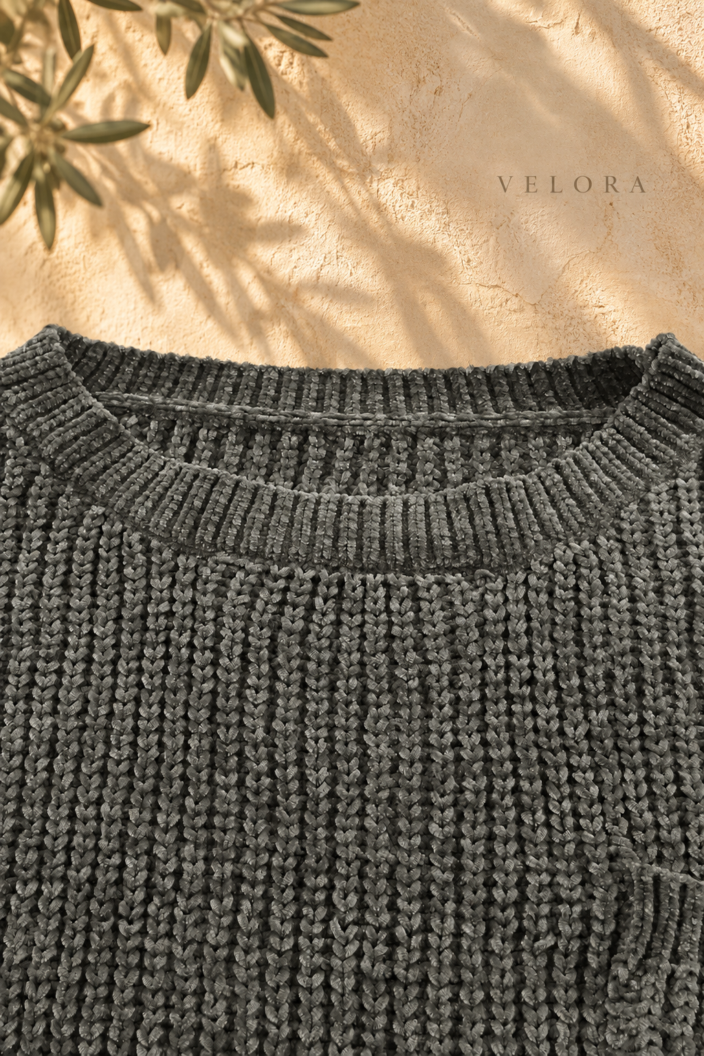 VELORA sweater product detail 10 on Mediterranean plaster
